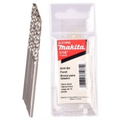 Juego de 10 brocas para metal de 3/8''