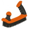 Cepillo con cerdas de acero al carbono con doble mango