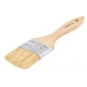 Brocha económica, mango de madera, pretul