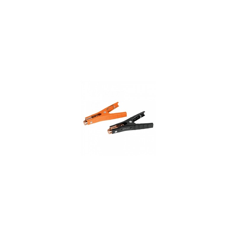 Caballete con 2 caimanes para cables pasa corriente