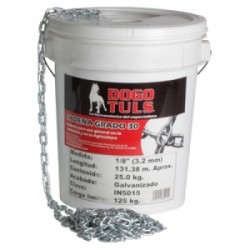Cadena galvanizada grado 30 medida 5/16"
