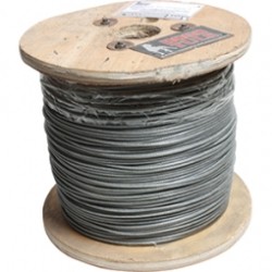 Cable de acero 1/8-3/16" 100m forro PVC