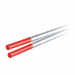 Electrodo D/Tungsteno 2% TH rojo 1/8"X7" (10 PZS.)