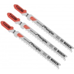 3 Seguetas de sierra caladora para PMMA