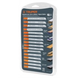 Juego de 16 seguetas zanco "U"