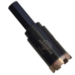 Broca de diamante para vidrio de 1"