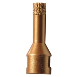 Broca de diamante con parafina soldada al vacio de 1/2"