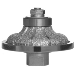 Rueda perfiladora de diamante Soldada al vacio de 3"