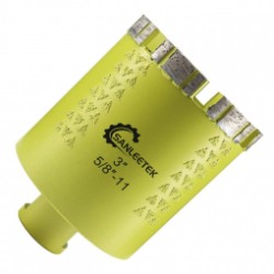 Broca de nucleo de diamante 3"